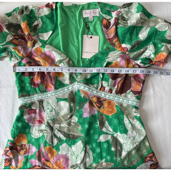Adelyn Rae Vanessa Floral Jacquard Minidress Size L - Picture 10 of 10